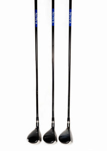 GRIA Golf Hybrid Woods Standing Showing Heads with Ball Markers